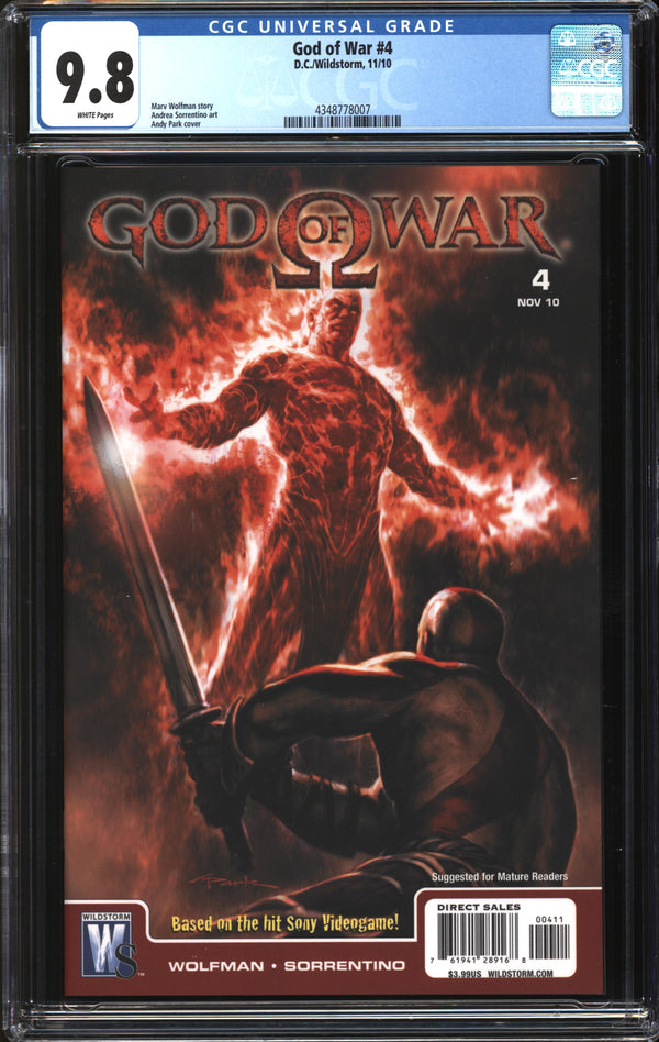 God Of War (2010) #4 CGC 9.8 NM/MT