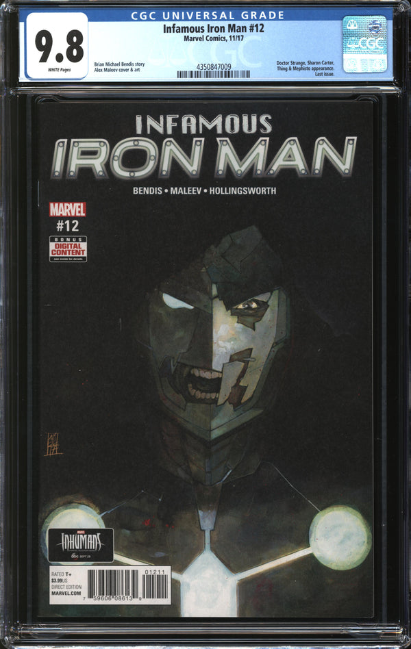Infamous Iron Man (2016) #12 CGC 9.8 NM/MT