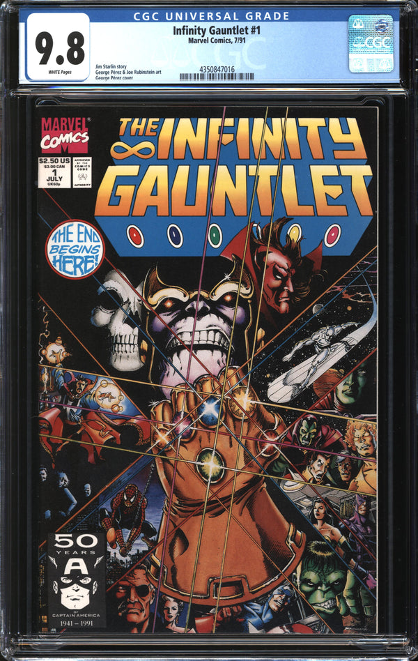 Infinity Gauntlet (1991) #1 CGC 9.8 NM/MT