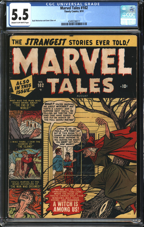 Marvel Tales (1949) #102 CGC 5.5 FN-
