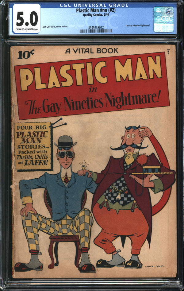 Plastic Man (1943) # 2 CGC 5.0 VG/FN