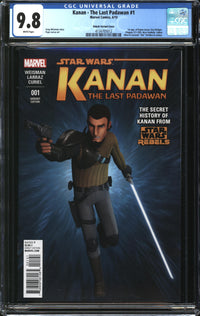 Star Wars: Kanan - The Last Padawan (2015) #1 Rebels Variant CGC 9.8 NM/MT