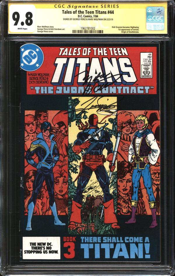 Tales Of The Teen Titans (1984) #44 CGC Signature Series 9.8 NM/MT