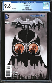 Batman (2011) # 4 Fourth Printing CGC 9.6 NM+