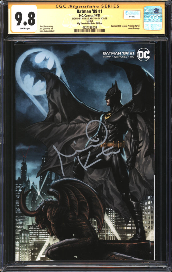 Batman '89 (2021) #1 Mico Suayan Big Time Collectibles Edition CGC Signature Series 9.8 NM/MT