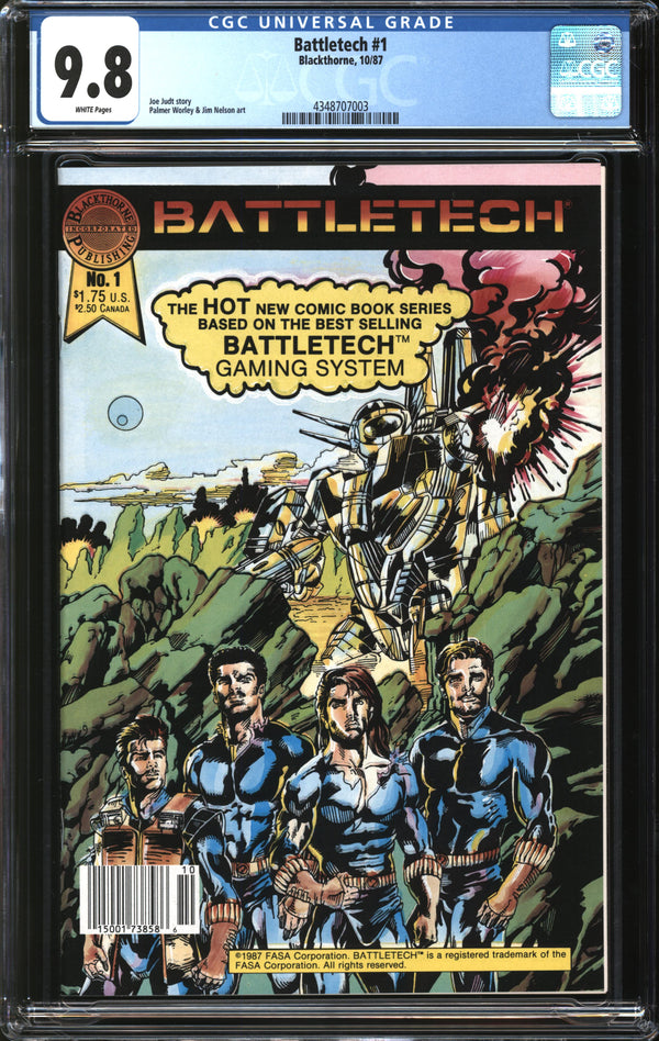 Battletech (1987) #1 CGC 9.8 NM/MT