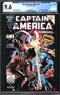 Captain America Annual (1986) #8 CGC 9.6 NM+