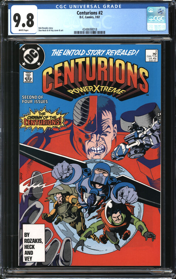Centurions (1987) #2 CGC 9.8 NM/MT