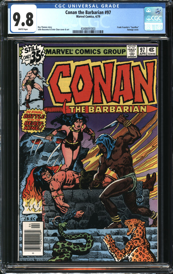 Conan The Barbarian (1970) # 97 CGC 9.8 NM/MT