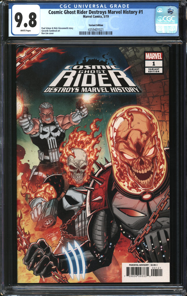 Cosmic Ghost Rider Destroys Marvel History (2019) #1 Ron Lim Variant CGC 9.8 NM/MT