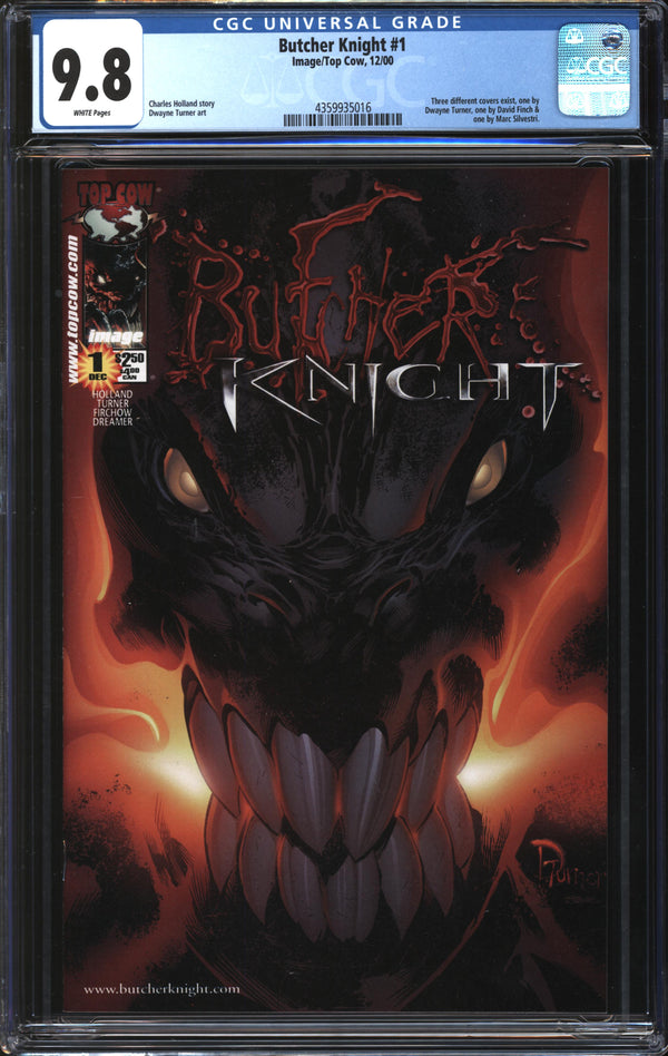 Butcher Knight (2000) #1 Dwayne Turner Cover CGC 9.8 NM/MT
