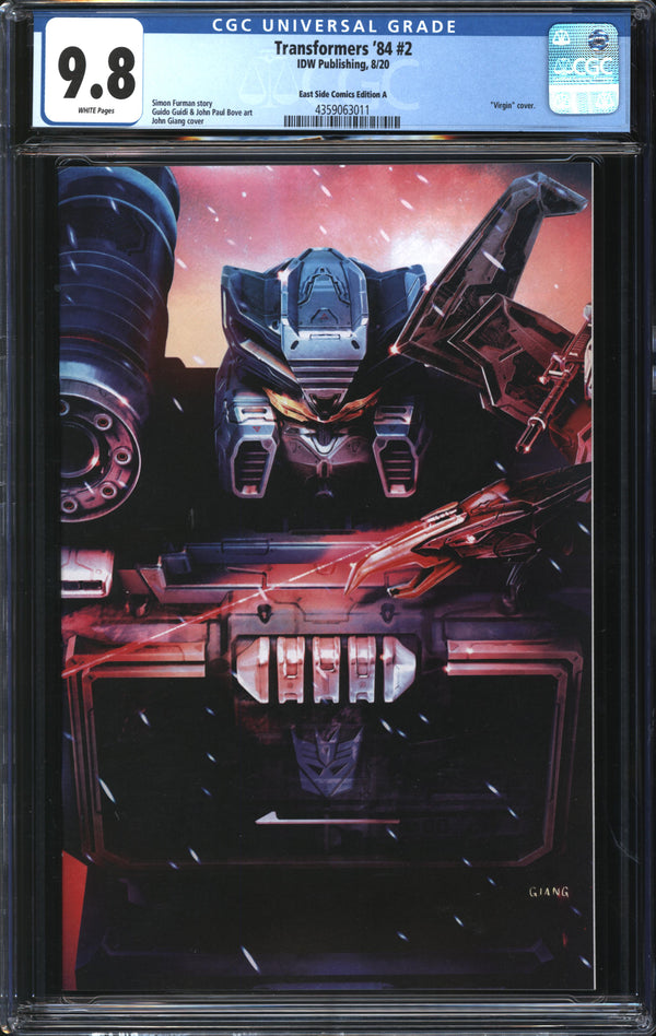 Transformers '84 (2020) #2 East Side Comics Edition A CGC 9.8 NM/MT