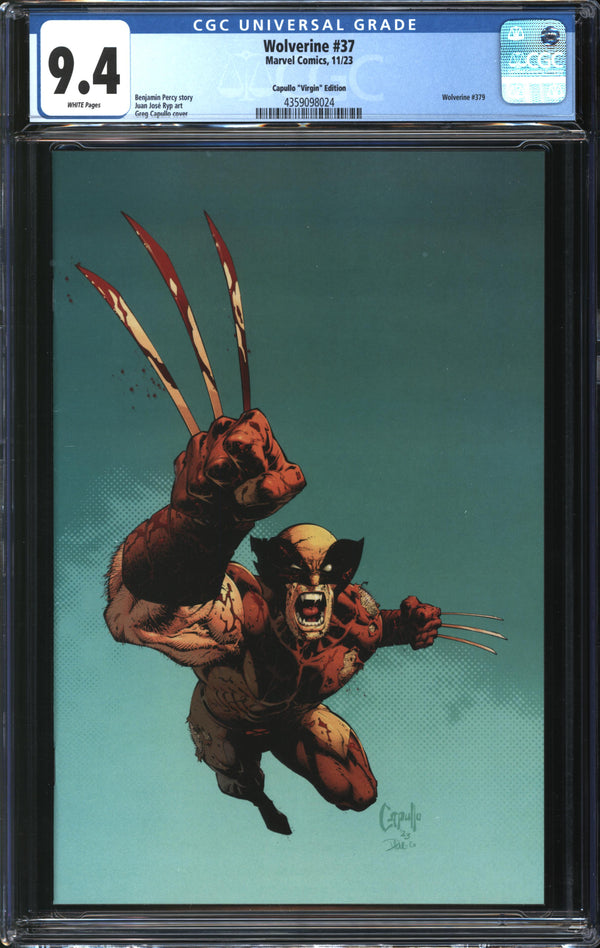 Wolverine (2020) #37 Greg Capullo Virgin Edition CGC 9.4 NM