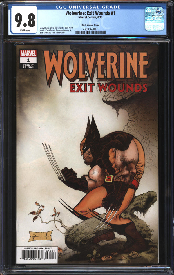 Wolverine: Exit Wounds (2019) #1 Sam Kieth Variant CGC 9.8 NM/MT