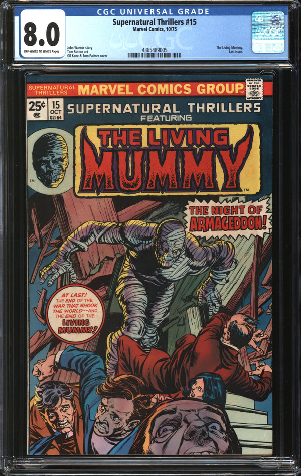 Supernatural Thrillers (1972) #15 CGC 8.0 VF