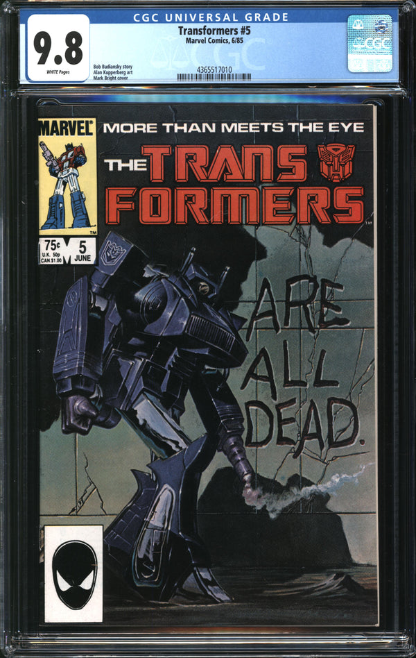 Transformers (1984) # 5 CGC 9.8 NM/MT