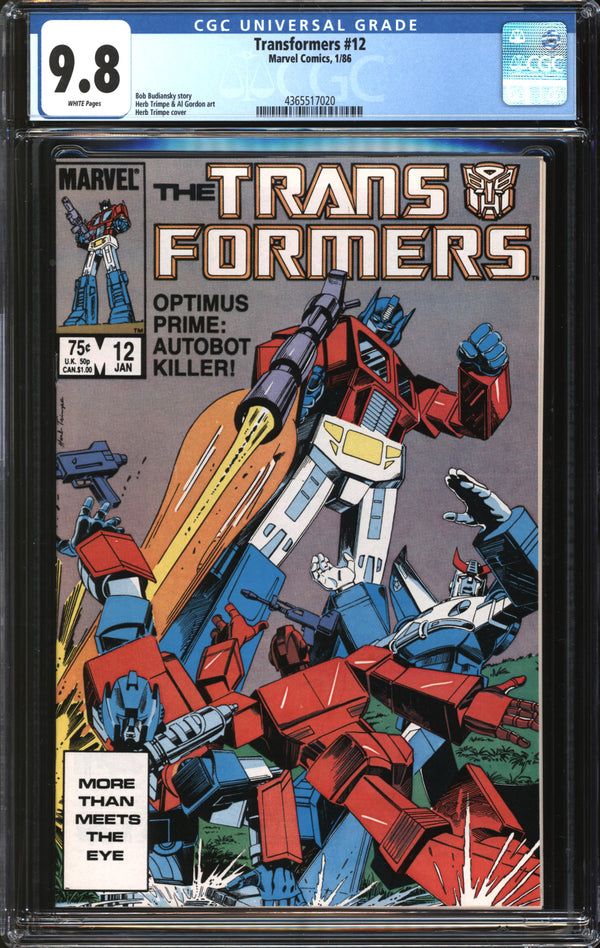 Transformers (1984) #12 CGC 9.8 NM/MT