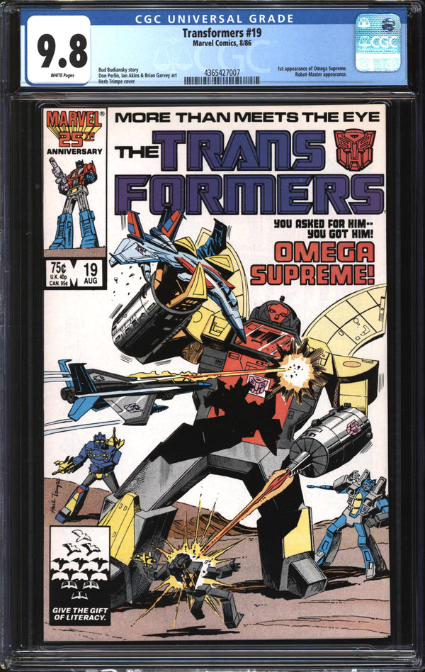 Transformers (1984) #19 CGC 9.8 NM/MT