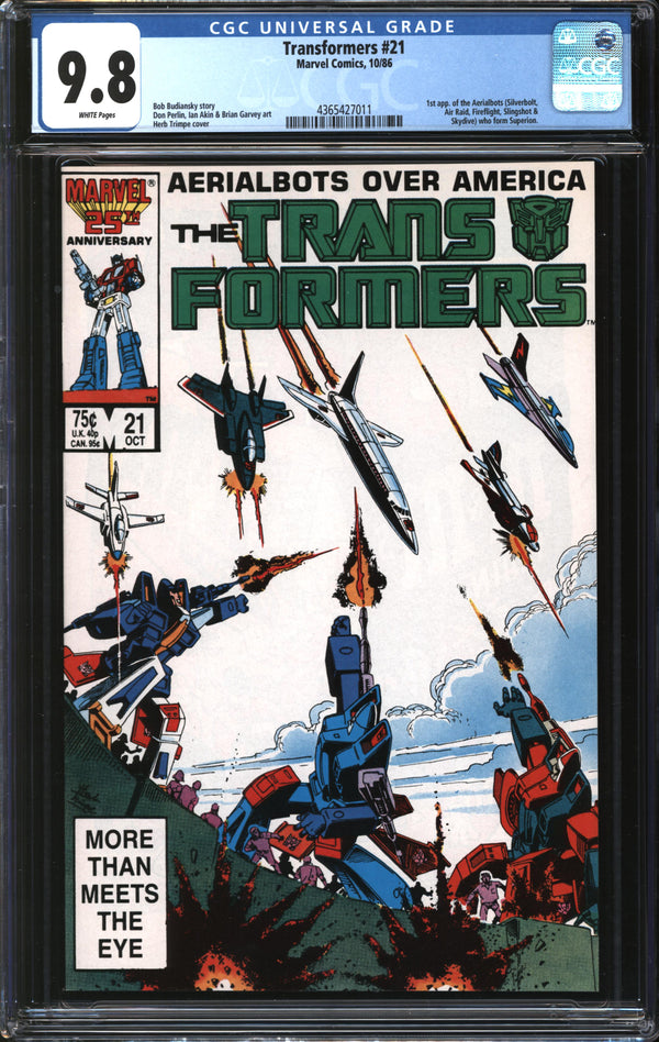 Transformers (1984) #21 CGC 9.8 NM/MT