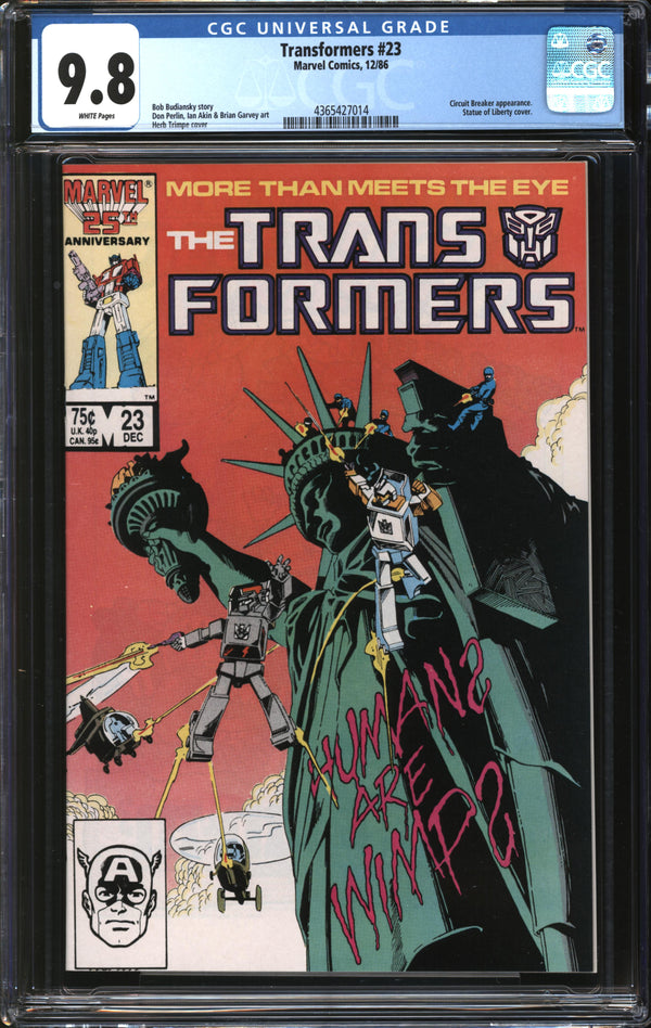 Transformers (1984) #23 CGC 9.8 NM/MT