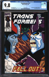 Transformers (1984) #77 CGC 9.8 NM/MT