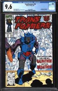 Transformers (1984) #78 CGC 9.6 NM+