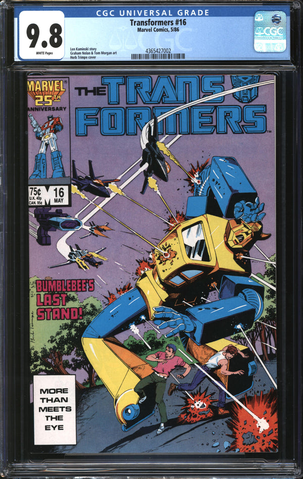 Transformers (1984) #16 CGC 9.8 NM/MT