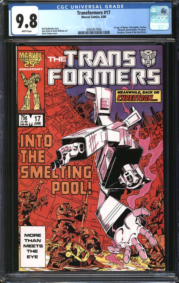 Transformers (1984) #17 CGC 9.8 NM/MT