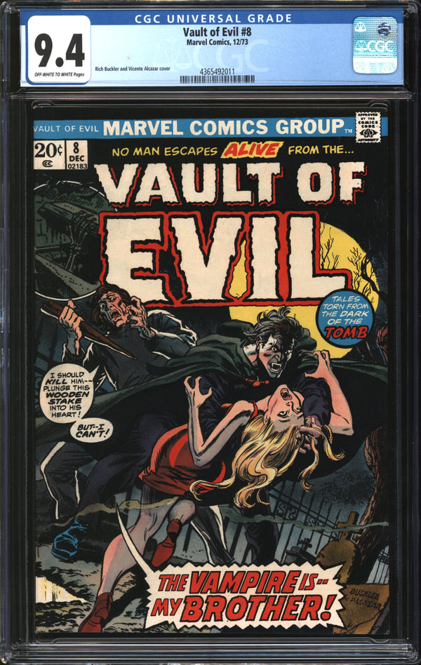 Vault Of Evil (1973) # 8 CGC 9.4 NM