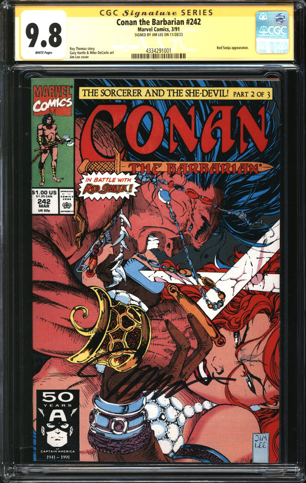 Conan The Barbarian (1970) #242 CGC Signature Series 9.8 NM/MT