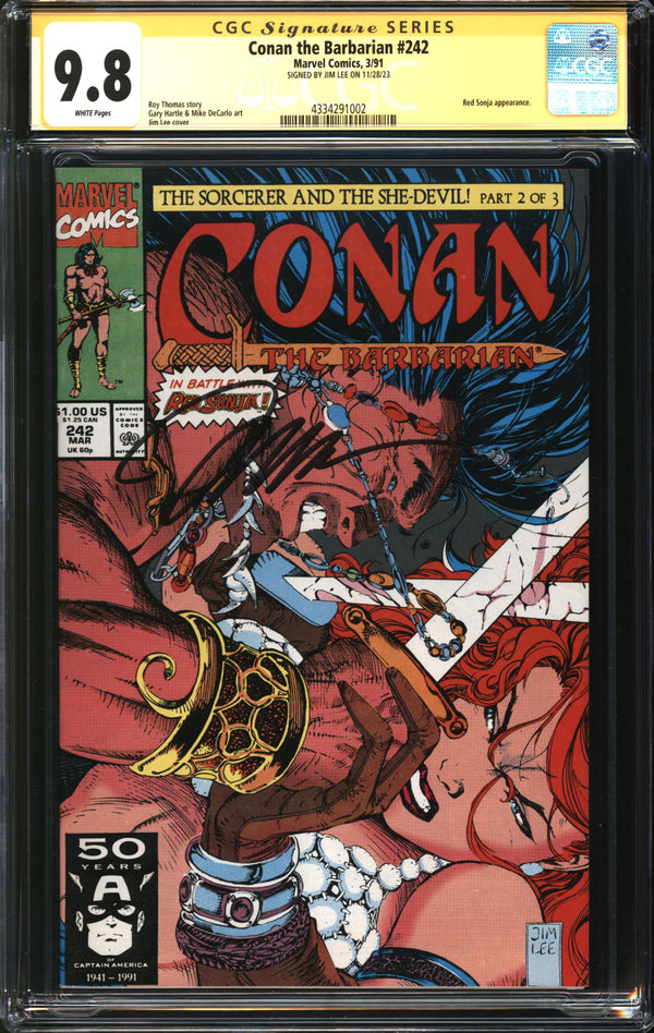 Conan The Barbarian (1970) #242 CGC Signature Series 9.8 NM/MT