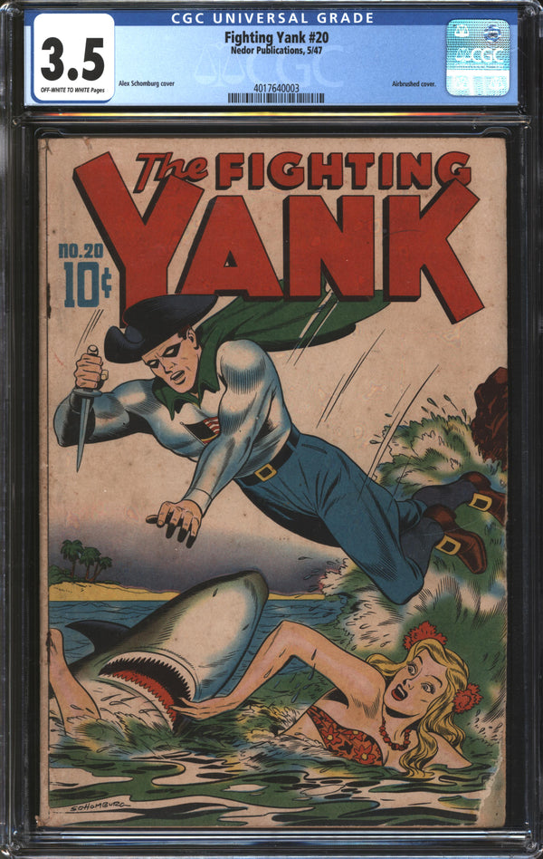 Fighting Yank (1942) #20 CGC 3.5 VG-