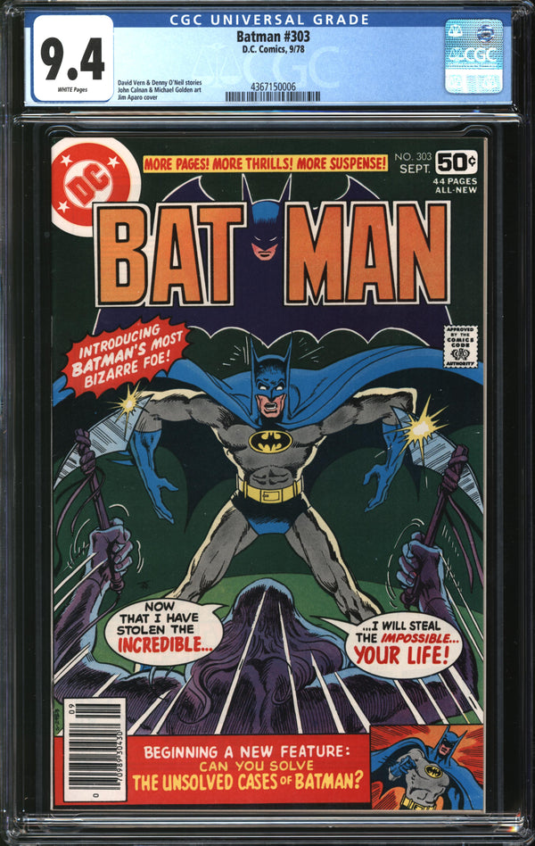Batman (1940) #303 CGC 9.4 NM