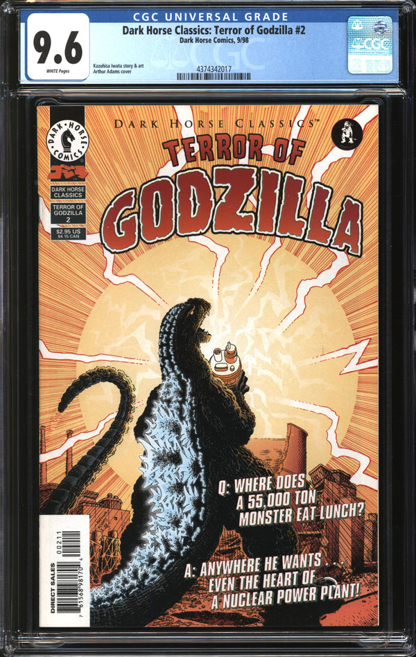 Dark Horse Classics: Terror Of Godzilla (1998) #2 CGC 9.6 NM+
