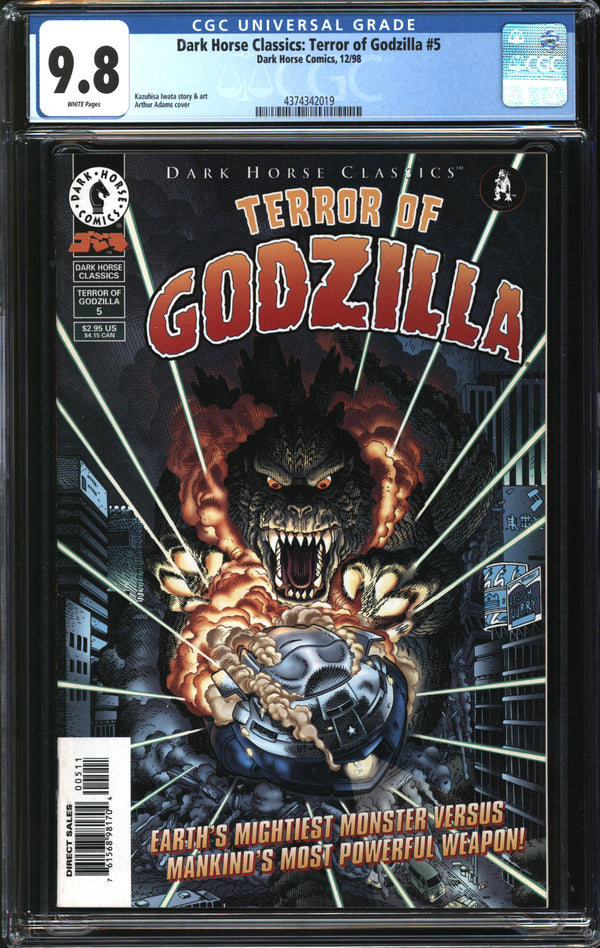 Dark Horse Classics: Terror Of Godzilla (1998) #5 CGC 9.8 NM/MT