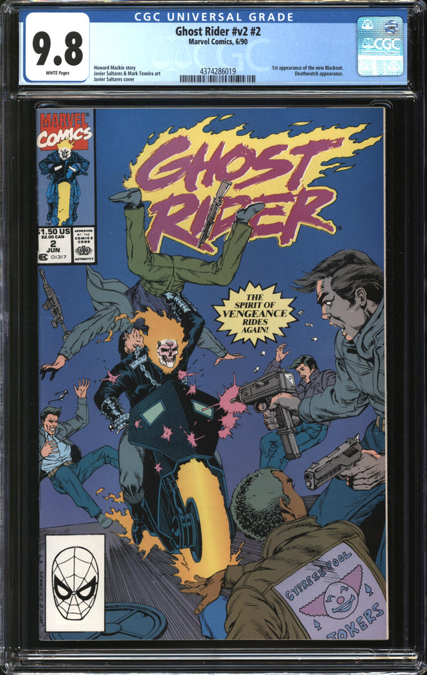Ghost Rider (1990) # 2 CGC 9.8 NM/MT
