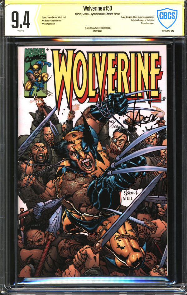 Wolverine (1988) #150 Dynamic Forces Chrome/Holofoil Edition CBCS Signature-Verified 9.4 NM