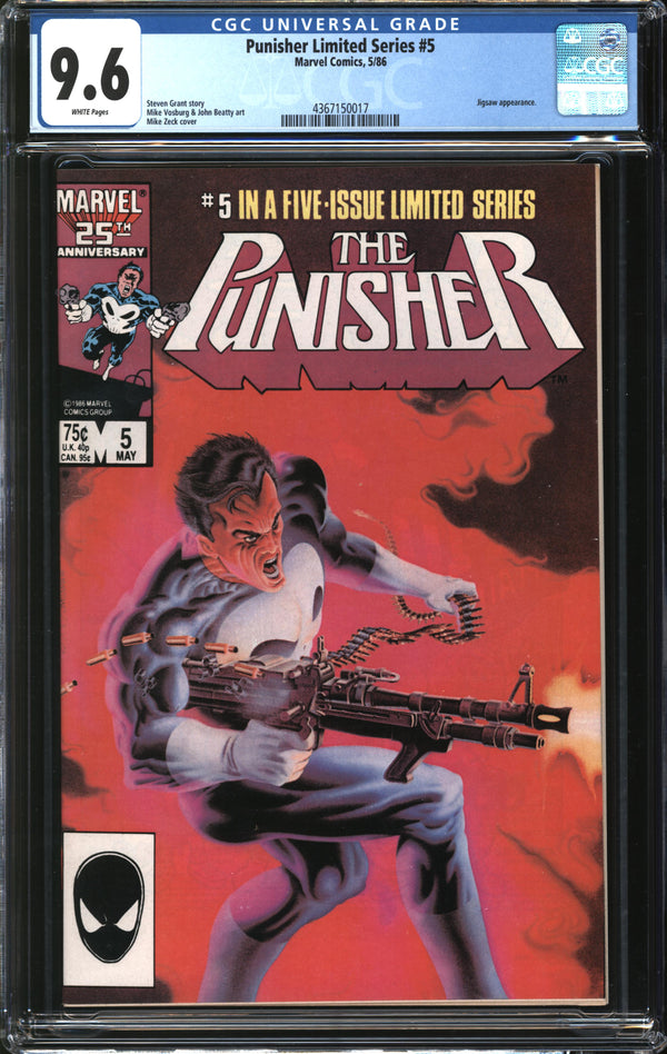 Punisher Limited Series (1986) #5 CGC 9.6 NM+
