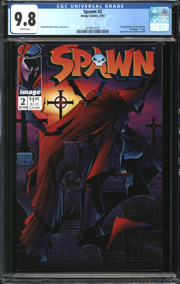 Spawn (1992) #  2 CGC 9.8 NM/MT
