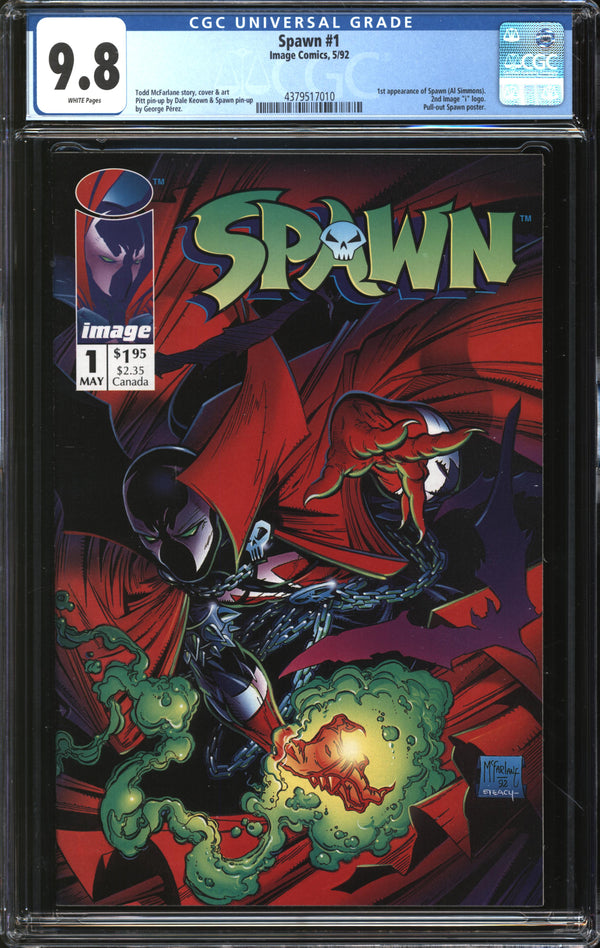 Spawn (1992) #  1 CGC 9.8 NM/MT