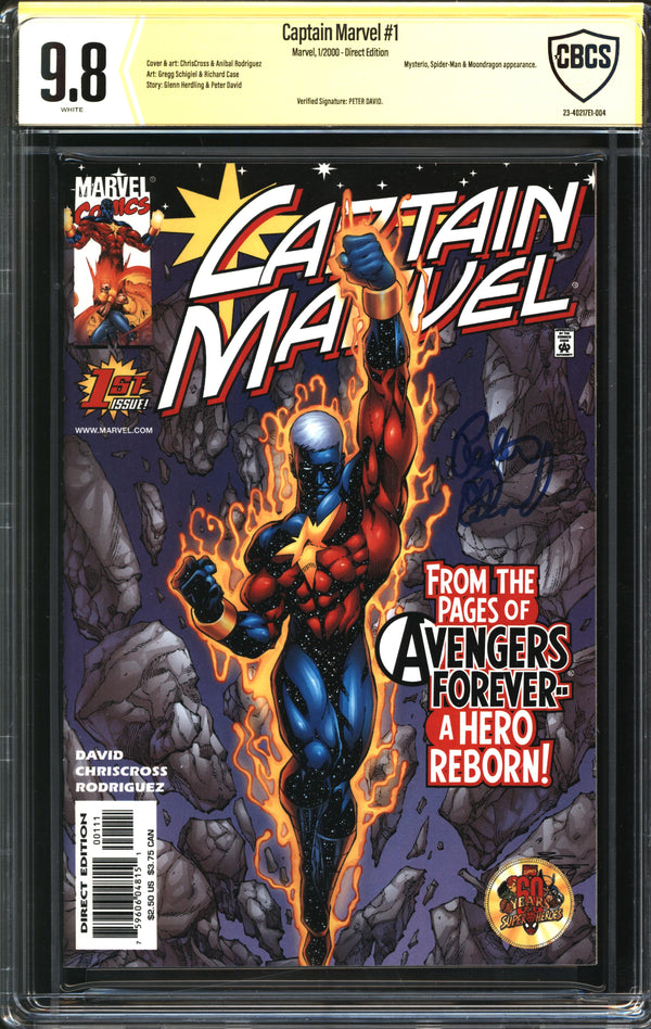 Captain Marvel (2000) #1 CBCS Signature-Verified 9.8 NM/MT