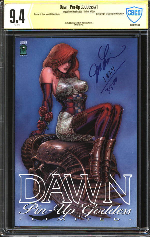 Dawn: Pin-Up Goddess (2001) #1 Limited Edition CBCS Signature-Verified 9.4 NM