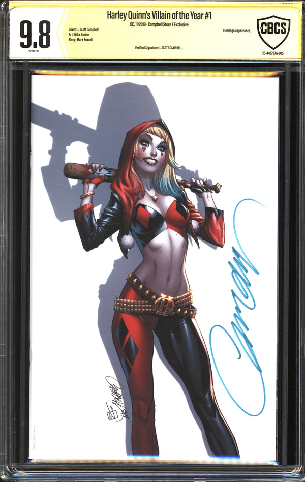 Harley Quinn's Villain Of The Year (2019) #1 JScottCampbell.com Edition E CBCS Signature-Verified 9.8 NM/MT