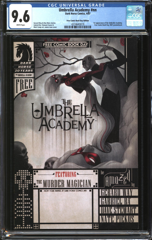 Umbrella Academy (2007) #1 Free Comic Book Day Edition CGC 9.6 NM+