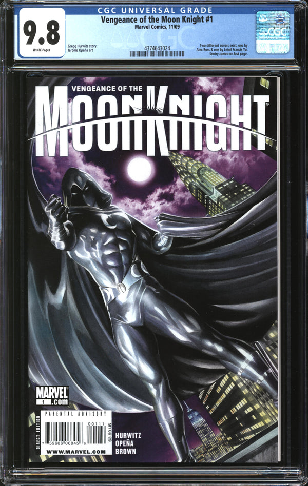 Vengeance Of The Moon Knight (2009) #1 CGC 9.8 NM/MT
