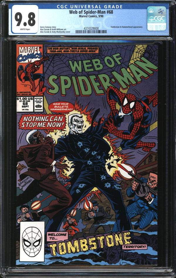 Web Of Spider-Man (1985) # 68 CGC 9.8 NM/MT