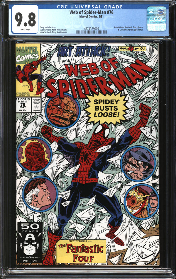 Web Of Spider-Man (1985) # 76 CGC 9.8 NM/MT