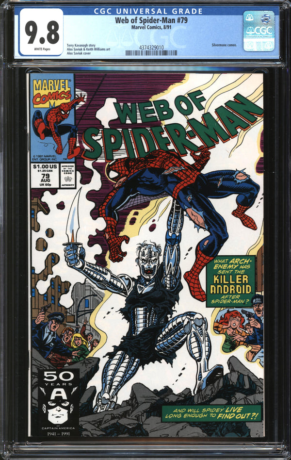 Web Of Spider-Man (1985) # 79 CGC 9.8 NM/MT