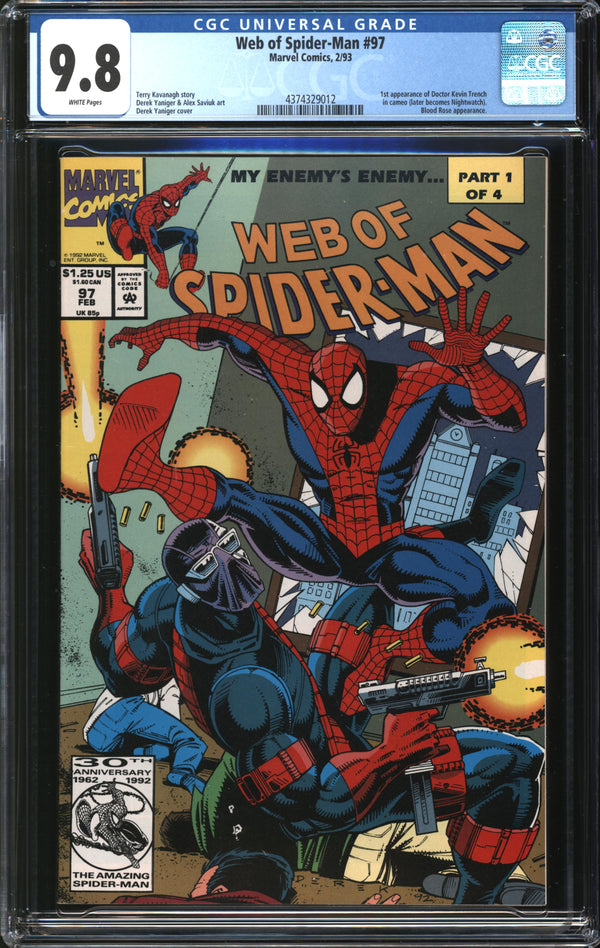 Web Of Spider-Man (1985) # 97 CGC 9.8 NM/MT