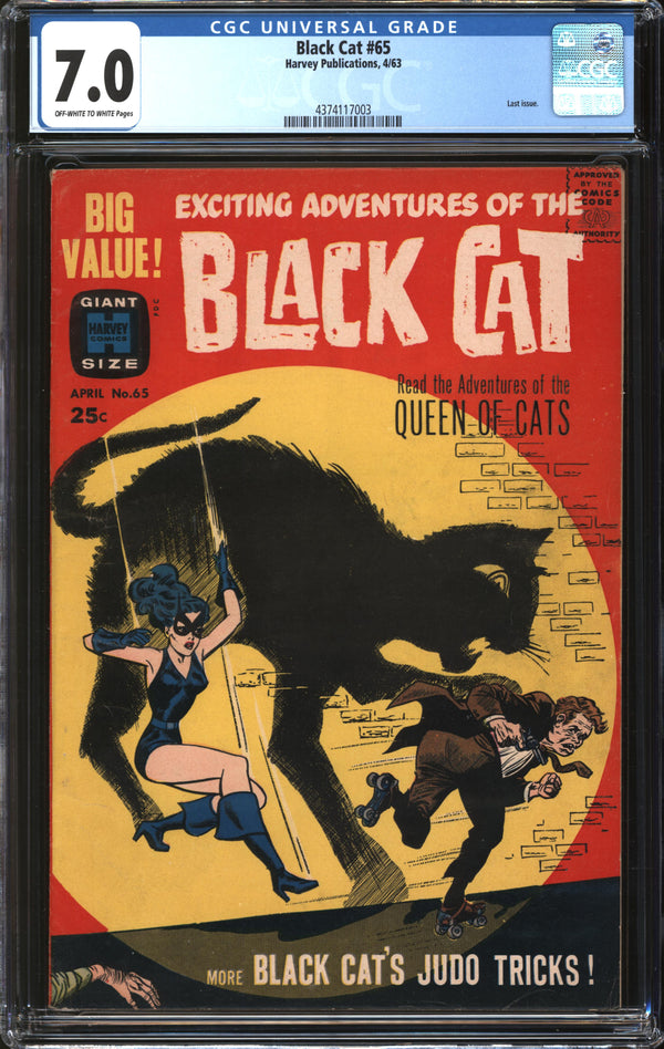 Black Cat (Mystery Comics) (1951) #65 CGC 7.0 FN/VF